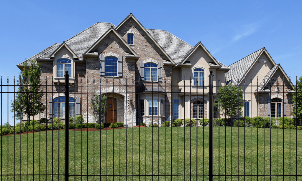 fence. ornamental iron