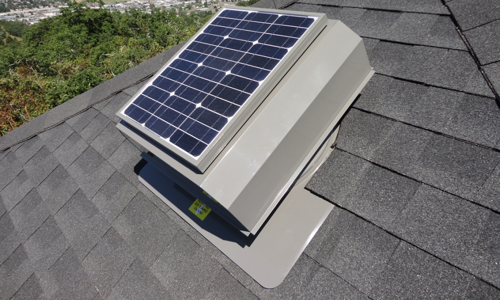 solar powered attic fan ventilation